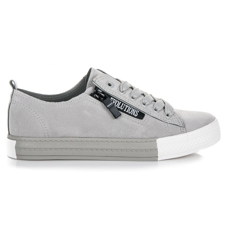 Pantofi de sport pe platformă gri