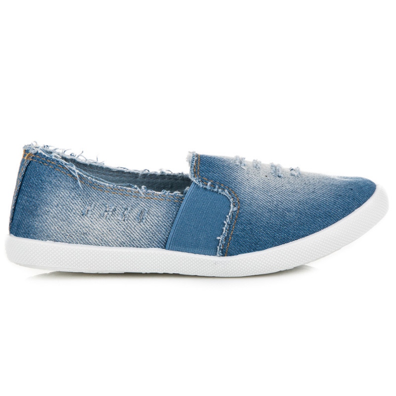 Bella Paris Jeans Slip On Sneakers albastru