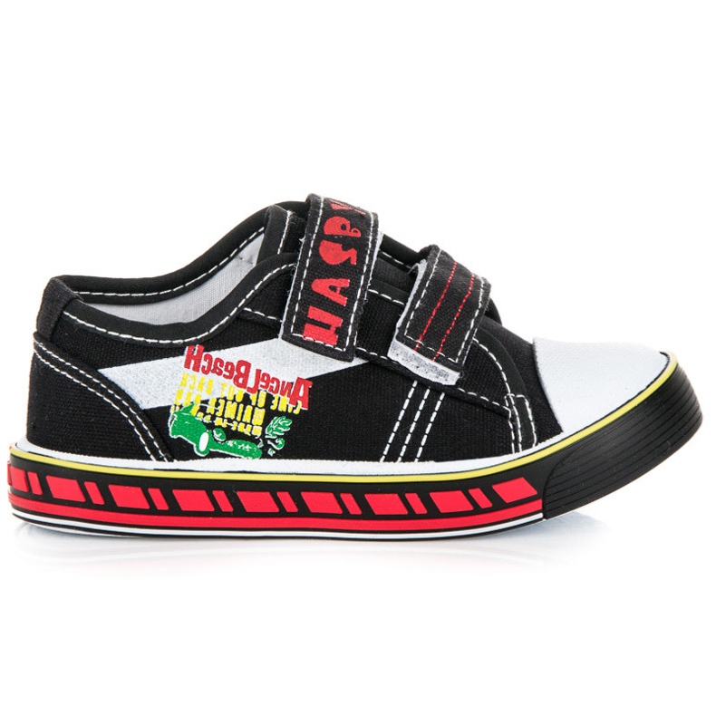 Hasby Adidași cu velcro pentru băieți negru