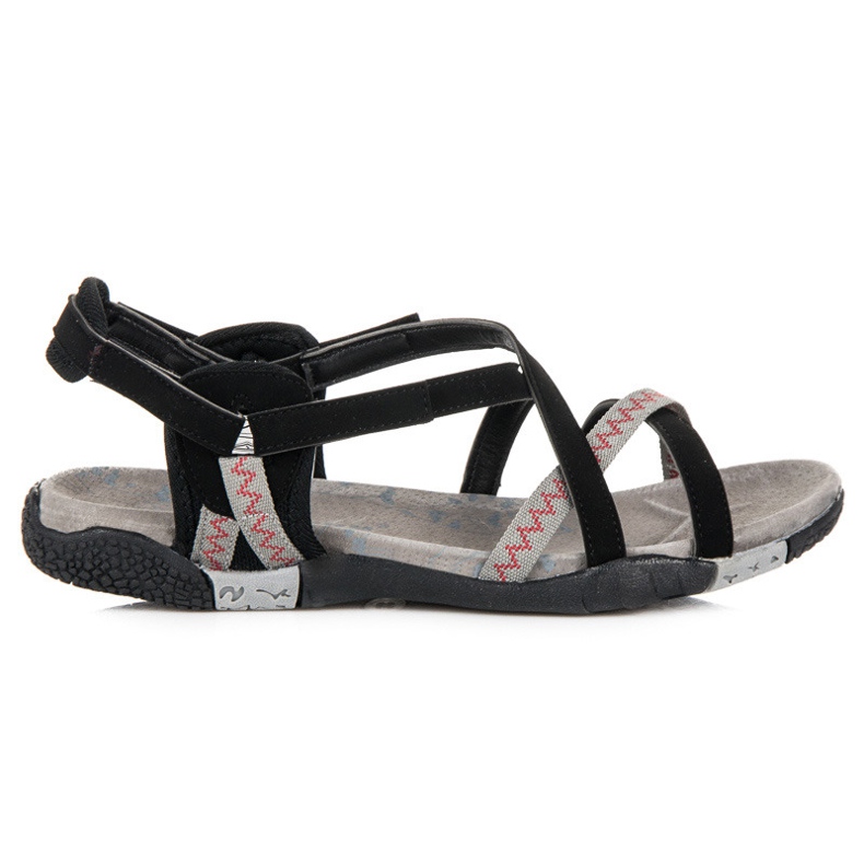 Hasby Sandale Sport Cu Velcro negru