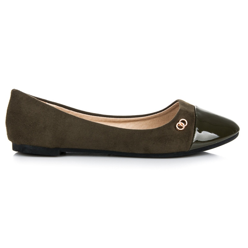 Seastar Balerini cu degetul lăcuit verde Seastar Balerini cu degetul lăcuit verde