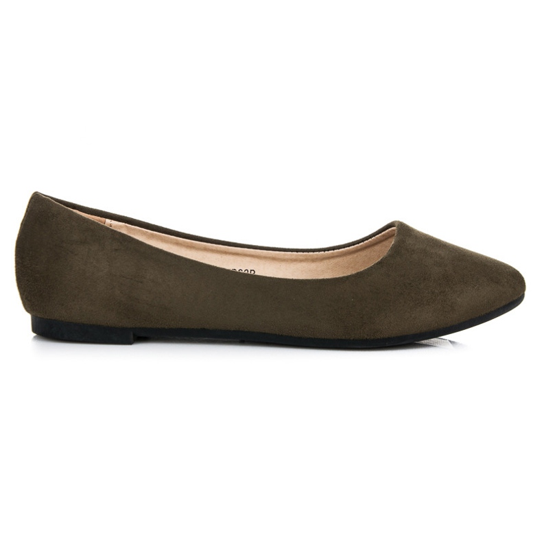 Seastar Balerini din piele de căprioară verde Seastar Balerini din piele de căprioară verde