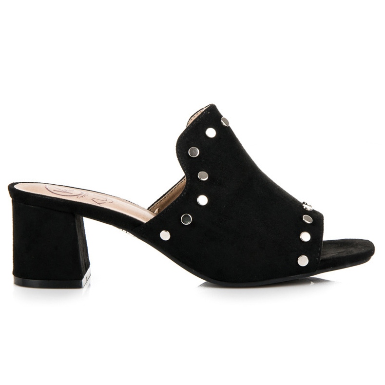 Kylie Papuci de piele intoarsa pe post negru