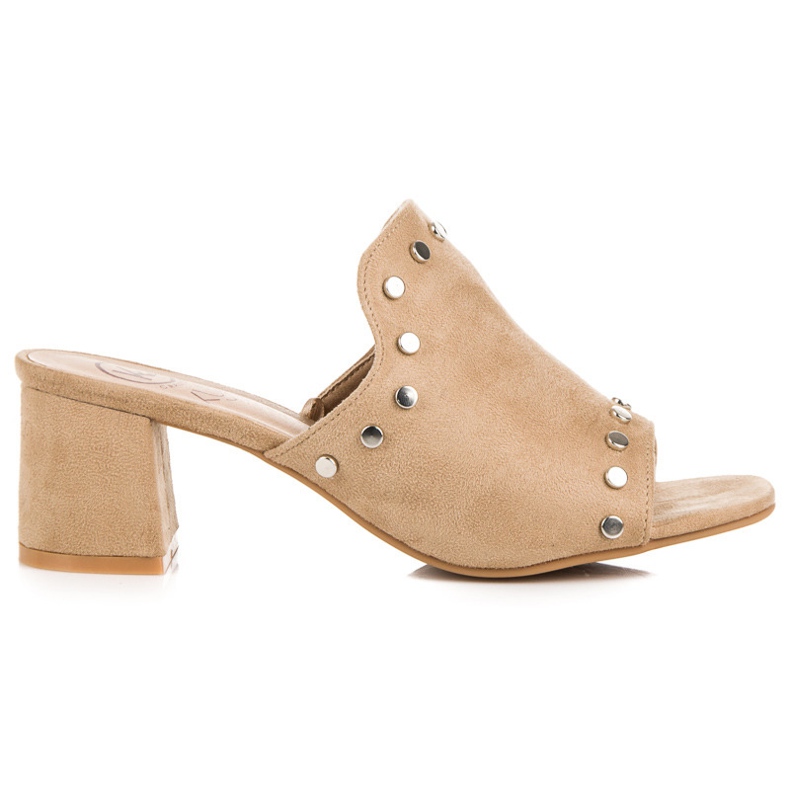 Kylie Papuci de piele intoarsa pe post maro