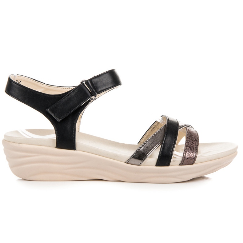 Kylie Sandale cu velcro negru