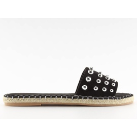 Espadrile negre papuci dama negri negru Espadrile negre papuci dama negri negru