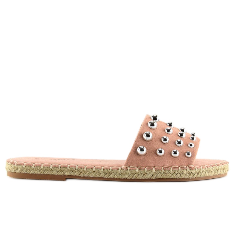 Papuci de femei espadrile roz LL-120P Pink