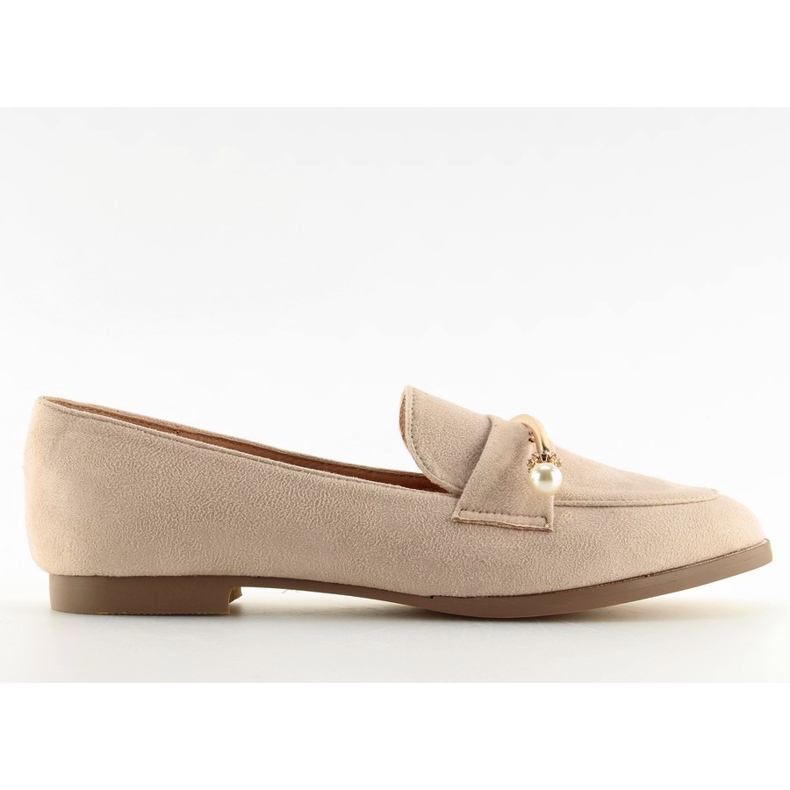 Mocasini de dama bej T315P Nude