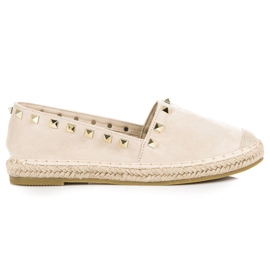 Seastar Espadrile din piele intoarsa cu crampoane maro