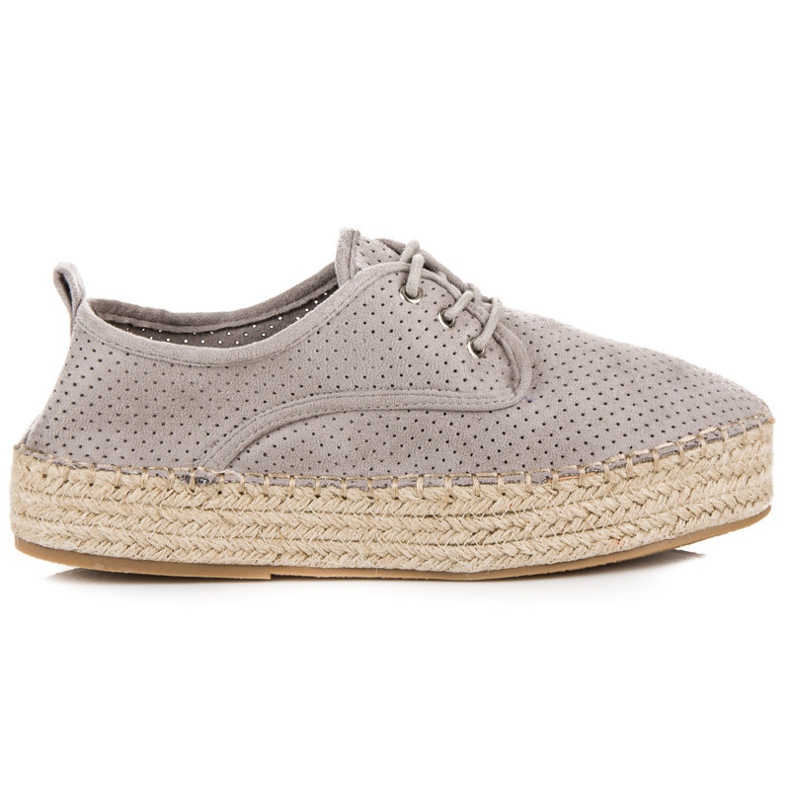 Seastar Espadrile deschise pe platformă gri