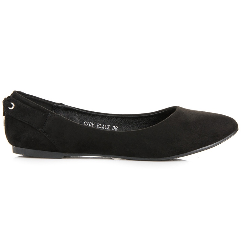 Seastar Balerini clasici din piele intoarsa negru Seastar Balerini clasici din piele intoarsa negru