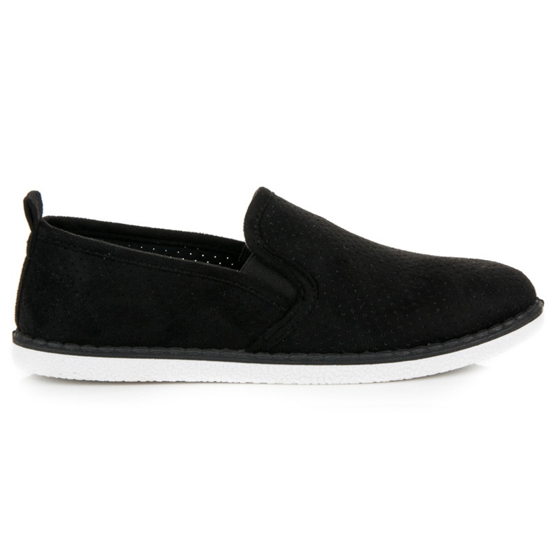Bestelle Slipons ajurate negru