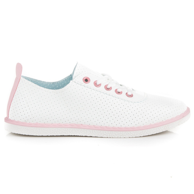 Adidași de primăvară cu legături alb