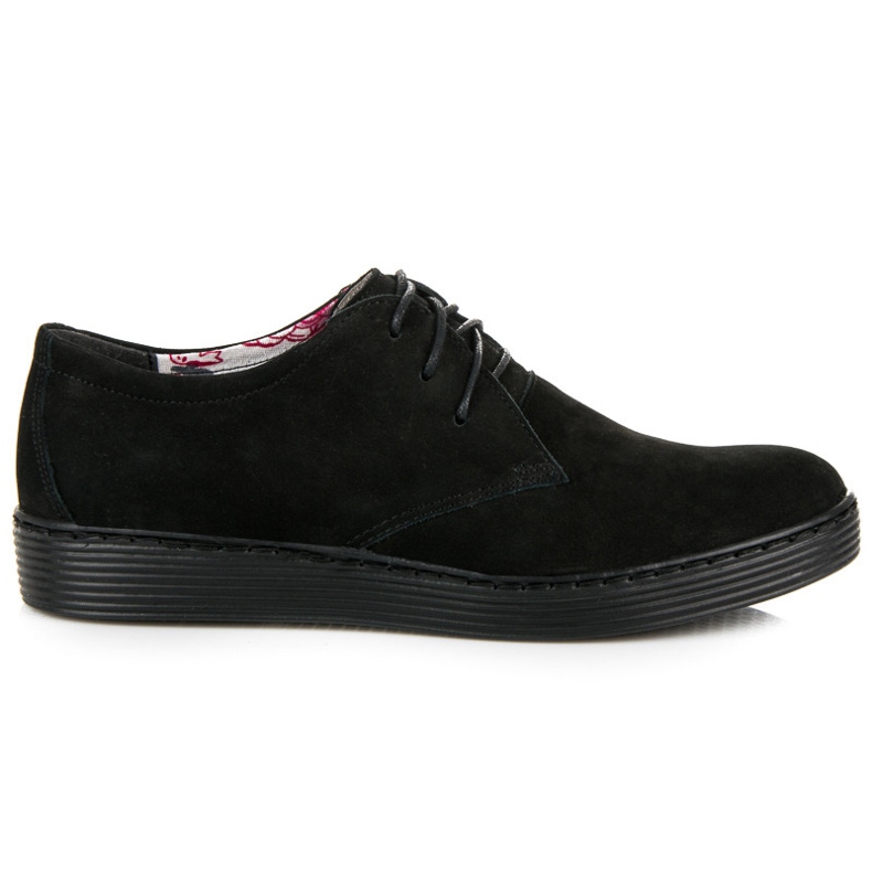Vinceza Pantofi sport din piele negru