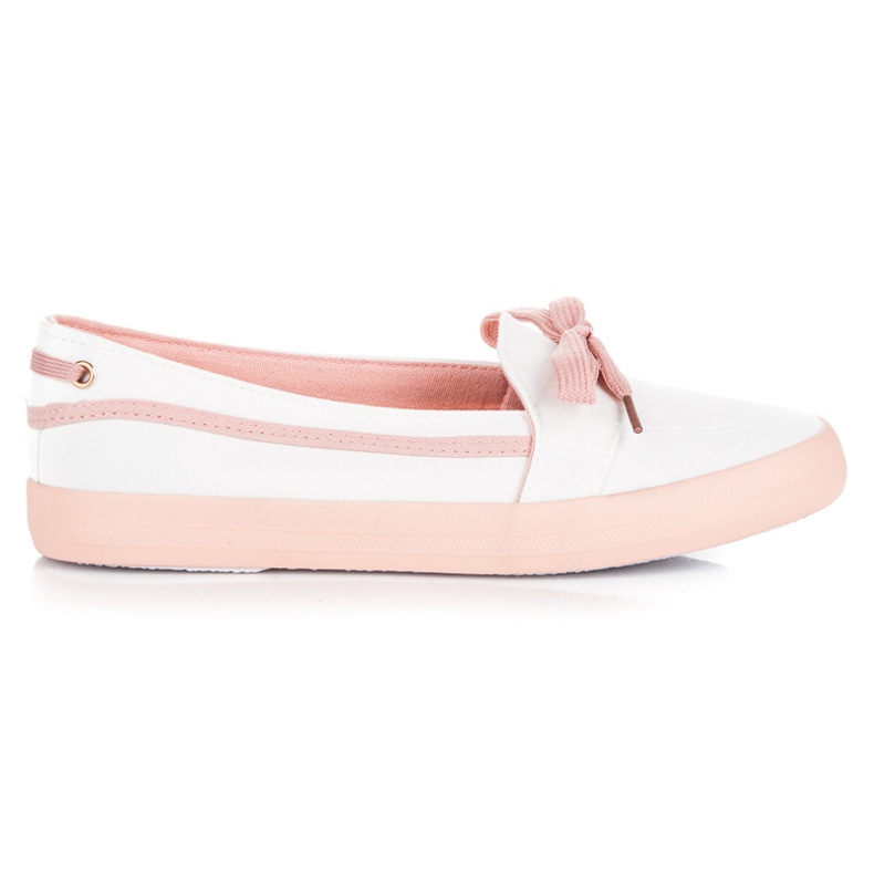 Seastar Tenisi albi cu slip-on
