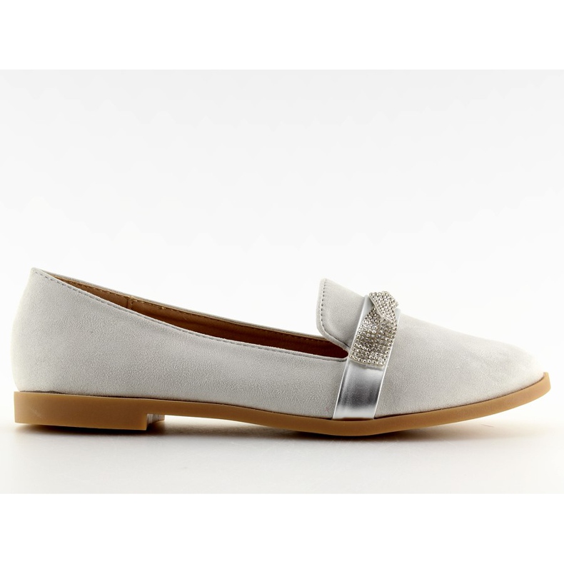 Gri Mocasini gri de dama H8-110 Gri