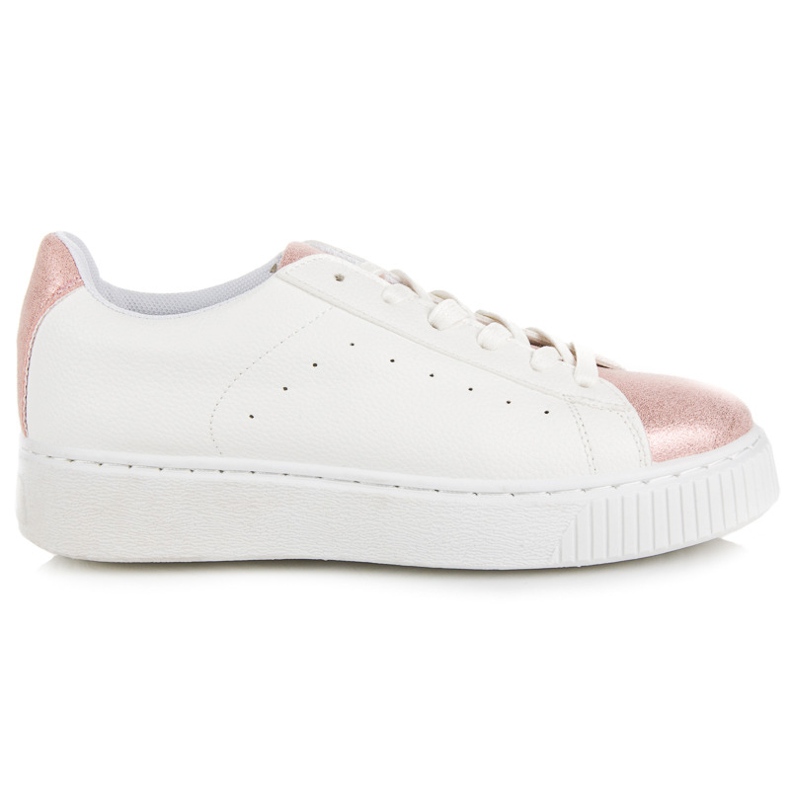 Adidași cu imprimeu șarpe legat alb