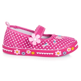 American Club Botine roz cu velcro American Club Botine roz cu velcro