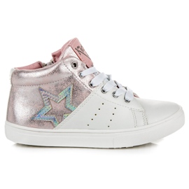 American Club Adidași cu fermoar club american alb