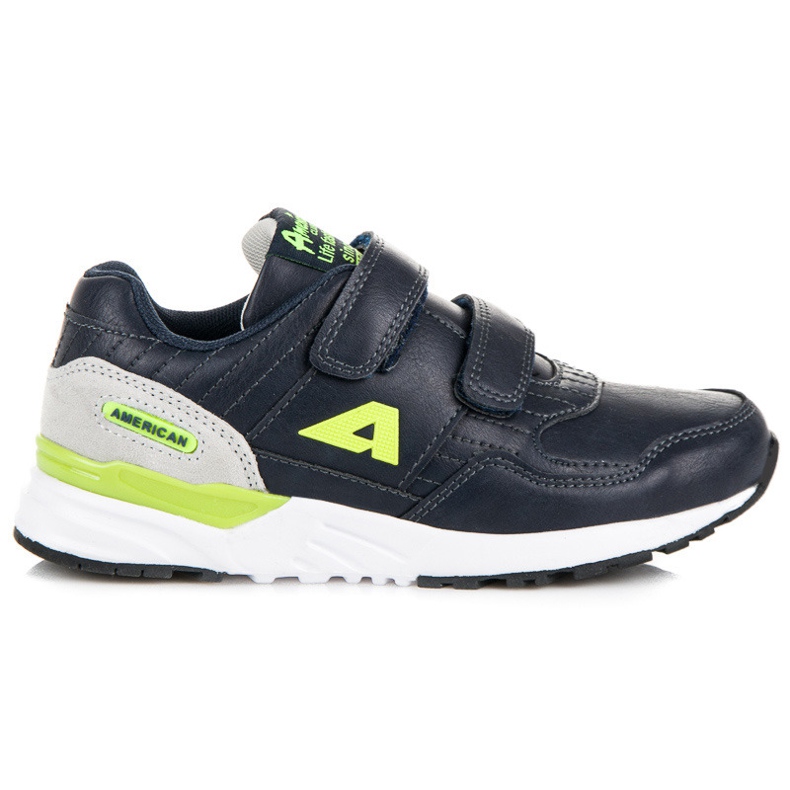 Velcro pantofi american club albastru