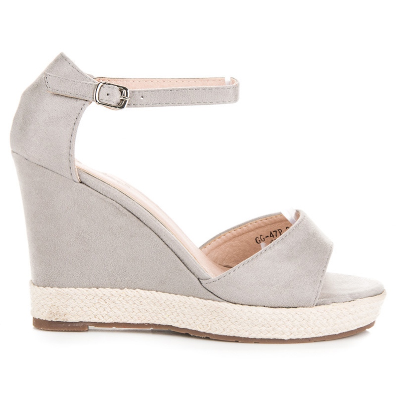 Seastar Sandale de piele intoarsa gri