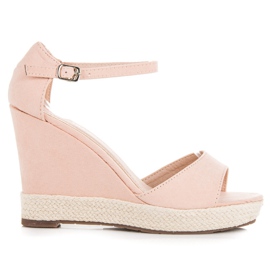 Seastar Sandale de piele intoarsa roz Seastar Sandale de piele intoarsa roz