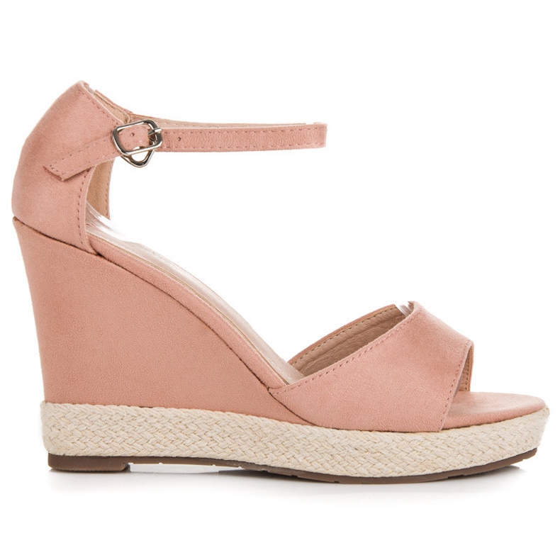 Seastar Sandale de piele intoarsa roz