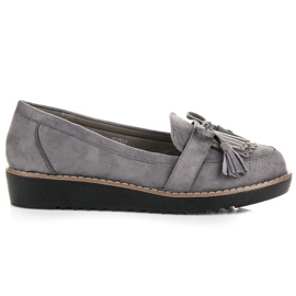 Seastar Mocasini cu franjuri gri Seastar Mocasini cu franjuri gri