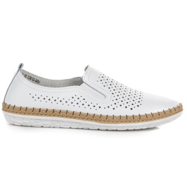 Espadrile din piele vinceza alb Espadrile din piele vinceza alb
