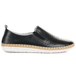 Espadrile din piele VINCEZA negru