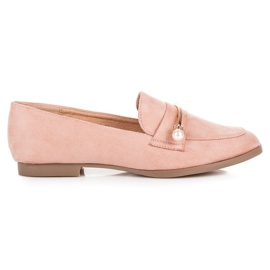 Seastar Mocasini cu perle roz Seastar Mocasini cu perle roz