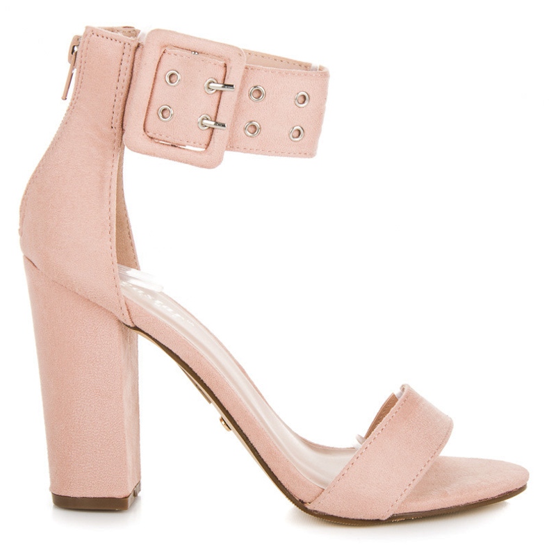 Seastar Sandale rock cu fermoar roz