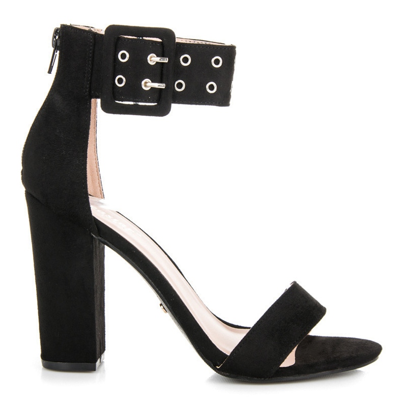 Seastar Sandale rock cu fermoar negru