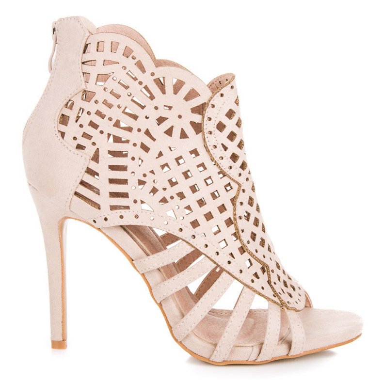 Seastar Sandale ajurate cu fermoar maro