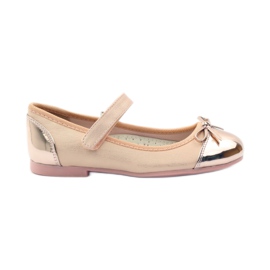 American Club Balerini cu velcro american 14297 roz galben American Club Balerini cu velcro american 14297 roz galben