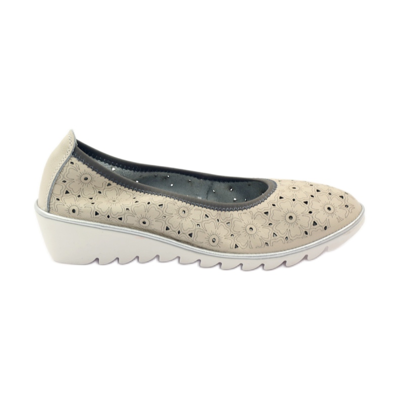Pompe din piele cu modele Filippo 047 bej