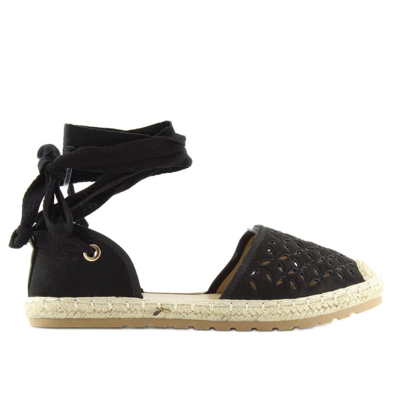 Espadrile negre dama JH65P negre negru
