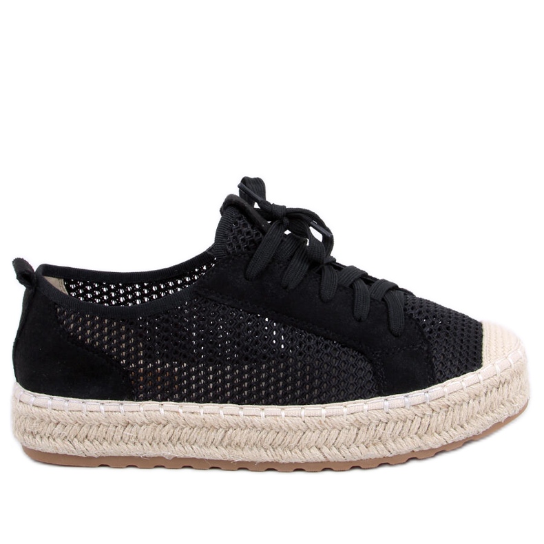 BM Adidași negri cu espadrile negre BB06P negru