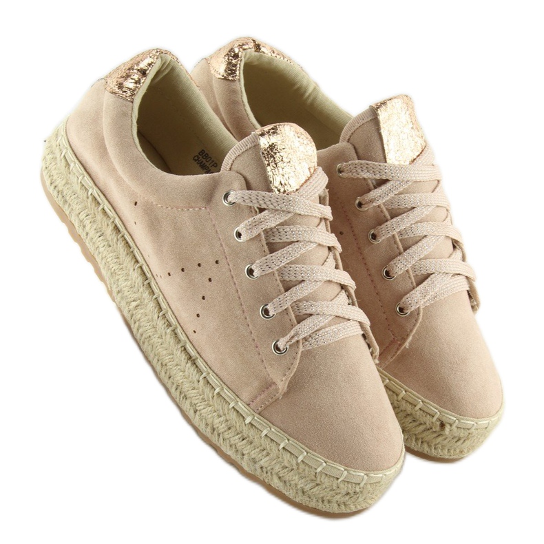Tenisi espadrile BB01P Champagne roz