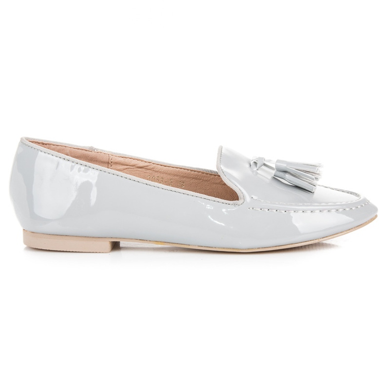 Vices Vicii mocasini lacuite gri