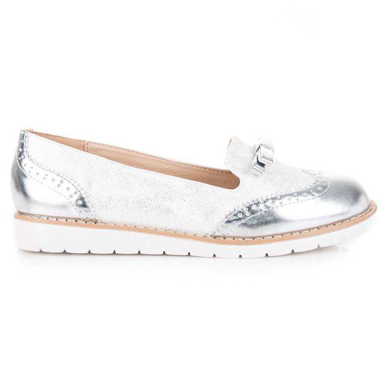 Vices Mocasini cu funda de vicii alb gri