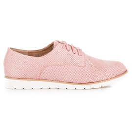 Seastar Pantofi legati ajurat roz Seastar Pantofi legati ajurat roz