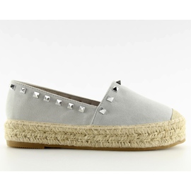 Espadrile argintii argint 8333 gri Espadrile argintii argint 8333 gri