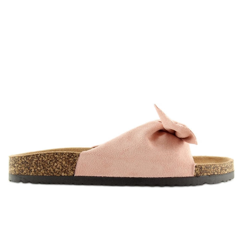 Papuci roz pe talpa de pluta