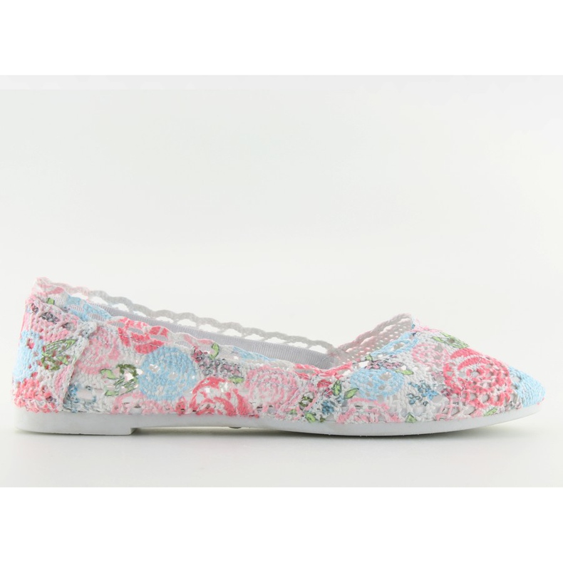 Balerini din dantela JX60P L.ALBASTRU