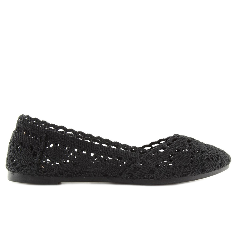 Balerini din dantela neagra JX59P neagra negru
