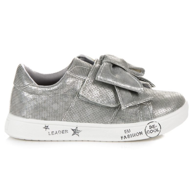 American Club Pantofi de slip-On cu un fund american gri