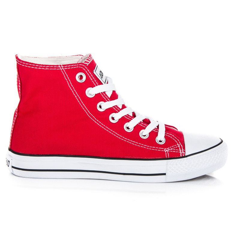 Adidași legați deasupra gleznei roșu