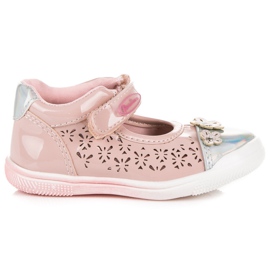 American Club Pantofi americani ajurati roz