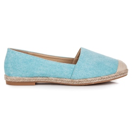 Bestelle Espadrile cu sclipici albastru